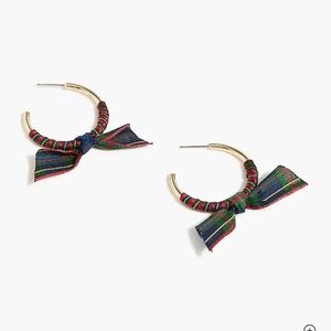 Jcrew Ribbon-wrapped hoop earrings